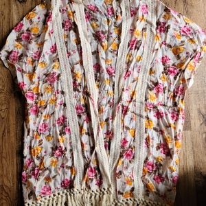 Flowered cardigan
